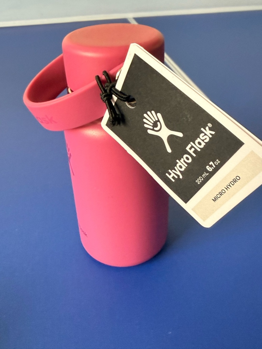 Hydro Flask Pink Micro Bottle with Carry Loop